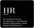 HR Definition Mousepad,Inspirational Black Square Mouse Pads for Desk Home Office Gaming Working,Home Decor Accessories Supplies,9.5x7.9 inches...
