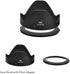 67mm Lens Hood Shade & Filter Adapter for Canon PowerShot SX70 HS SX540 HS SX530 HS SX520 HS G3 X SX60 HS SX50 HS SX40 HS SX30 IS SX20 IS Replaces...