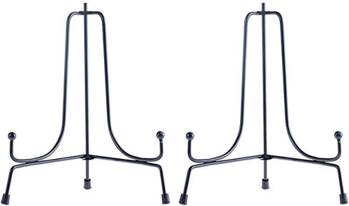 LIONWEI LIONWELI 6inch(2pack) Upgraded Anti-Slip Iron Plate Display Stand Black Easel Display Stand Photo Holder Stand,Displays Picture Frames, De...
