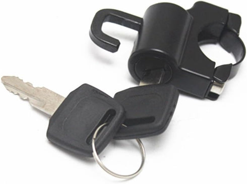 E-Bro® Universal Helmet Lock for 7/8" 22-25mm Handlebar Tubing (Black)...