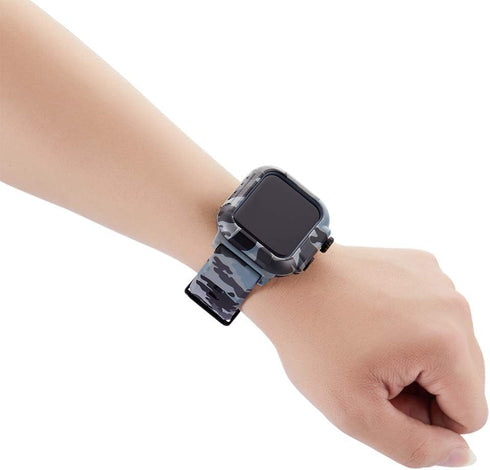 for Apple Watch Series 5/4 44mm IP68 Waterproof Case,Waterproof Case for Watch 42mm Series 3/2 (Camouflage, 42mm)...