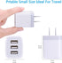 USB Wall Charger, Hootek 2Pack Wall Plug 3-Port USB Charging Station 3.1A Power Adapter Multi Port Quick Charger Block Cube for iPhone 15 14 13 12...