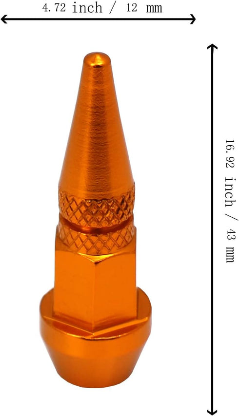 Tires Valve Stem Caps Aluminum Alloy Car Valve Cover Universal Fit Most Cars SUV Bike Trucks Motorcycles 4 Pcs/Set (Gold)...