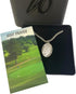 Westmon Works Golfers Pewter Medal Necklace with St Sebastian Stainless Steel Chain Boxed Set with Golf Prayer Card Saint Expressions Premium Jewe...
