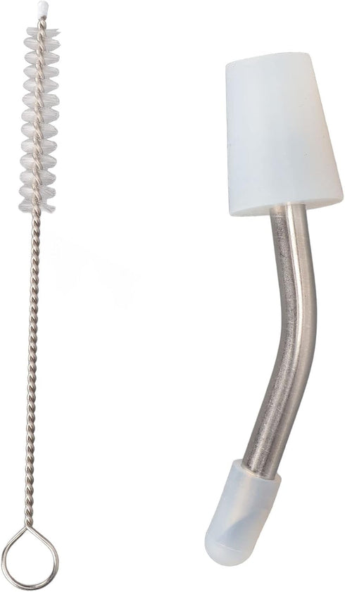 Stainless Steel Extended Kettle Spout with 10cm Brush, Coffee Kettle Spout for Home Kitchen Outdoor Use...