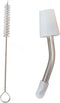Stainless Steel Extended Kettle Spout with 10cm Brush, Coffee Kettle Spout for Home Kitchen Outdoor Use...