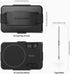 Sinjimoru for MagSafe Wallet, Secure Hard Lock Magnetic Card Holder as a MagSafe Stand and MagSafe Grip for iPhone 15 14 13 12. M-Card Zip Black...