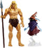 Masters of the Universe Masterverse Revelation Savage He-Man Action Figure with 30+ Articulated Joints, 3 Weapons, Harness & Orko Figure with ‘Flo...