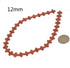 12mm Carved Red Agate Cross Charms Bead Gemstone Jewelry Making Supplies Loose Bead 16 Inch...