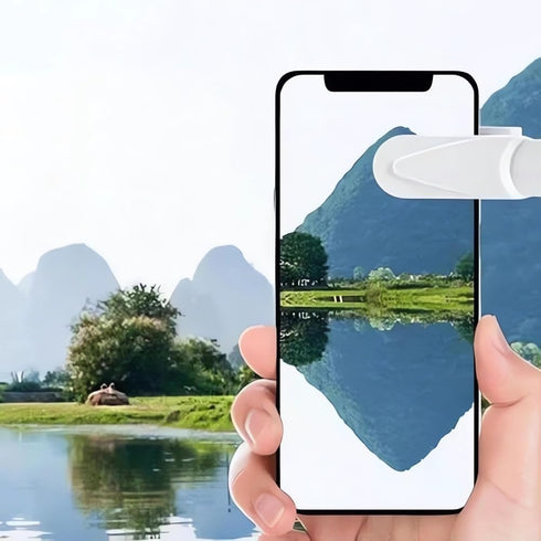 2024 Smartphone Camera Mirror Reflection Clip Kit -?New Version? Smartphone Selfie Reflector, Adjustable Mobile Phone Reflection Camera Clip, Mirr...