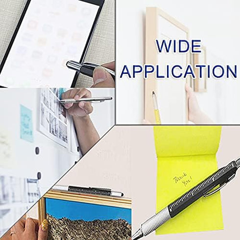 JONMON Multitool Gift Pen Tech Tool - 8PCS 6 in 1 Multifunction Screwdriver Ballpoint Pen Set with Touch Screen Stylus Top, Cm Inch Ruler, Levelga...