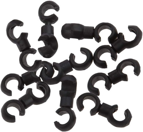 10 Pcs Bike Cable Clasps Bicycle Rotatable S-Hook Clips for Brake Cable MTB Bike Road Bicycle...