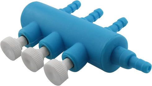 Air Manifold 8mm to 4mm 3 Way Outlet Air Flow Distributor Aquarium Air Pump Hose Splitters Oxygen Pipe Hose Distributors Fish Tank Splitter Lever ...