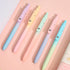 sencoo 5 pack Blue Gel Pens and Refills 0.5mm Fine Point Quick Drying Ink Smooth Writing Retractable Pens Student Pens (style3)...