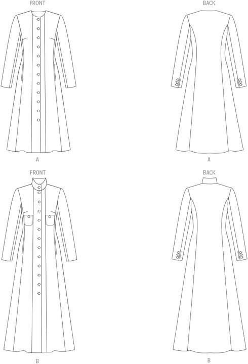 Vogue Misses' Coat Sewing Pattern Kit, Design Code V1926, Sizes 8-10-12-14-16...