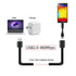 xiwai 13cm USB 2.0 Type-A Male to Type-A Male Female Data Flat Slim FPC Cable for FPV & Disk & Phone...