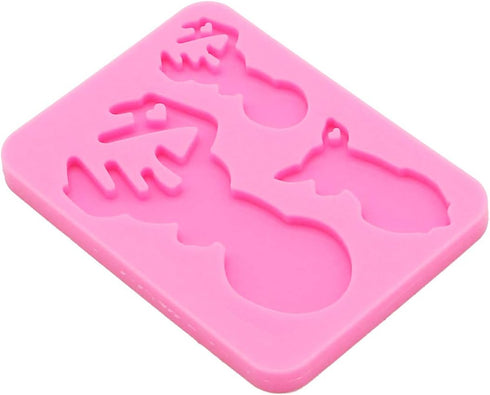 Angel Wings Super Shiny Deer Dad/Baby Family Resin Silicone Molds Keychain Resin Mold Key Ring Epoxy Resin Mold Reindeer Family Epoxy Resin Craft ...