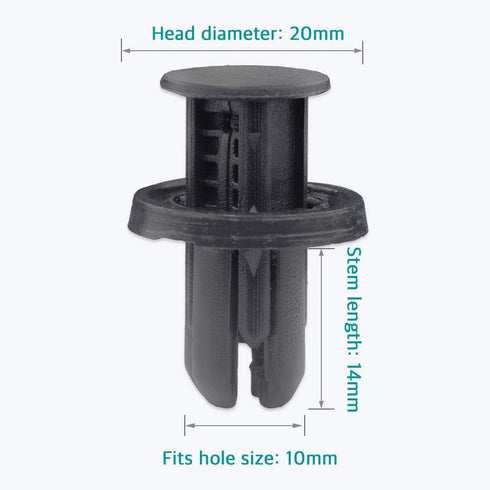 Lantee 20 Pcs Bumper and Wheel Well Liner Push-Type Retainer Clips for Honda & Acura 91505-TM8-003...