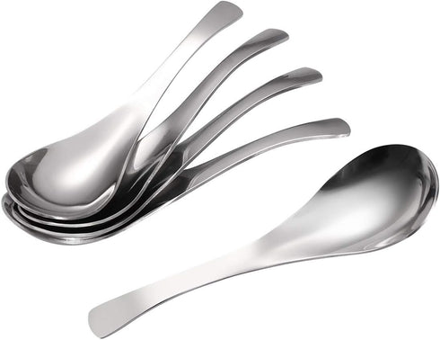 Soup Spoons,Stainless Steel Short Handle Spoons, Classic And Durable Soup Spoon, Set of 5....