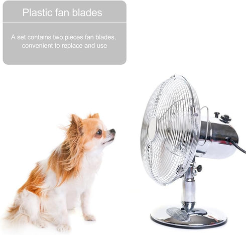 HOMSFOU Fan Replacement Fan Blades Replacement for 14 inch and 16 inch fan Universal Plastic 3 Leaves Fan Cover Electric Fan Leaves for Floor Tabl...