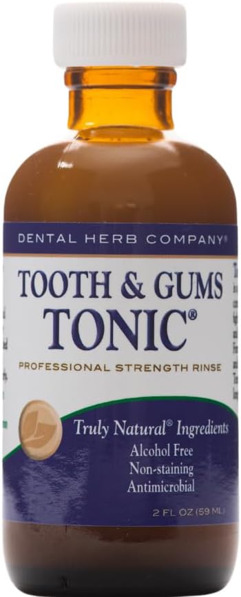 Dental Herb Company - Tonic Mouthwash and Essentials Toothpaste Travel Kit - Made with Pure Essential Oils to Relieve Bad Breath, Bleeding, and Ir...