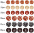 Assorted Round Wood Wooden Buttons Black Brown Beige 4 Hole Mixed Sewing Art DIY Craft Supplies Kits with Box 118pcs...