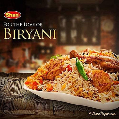 Shan Karachi Beef Biryani Recipe and Seasoning Mix 2.11 oz (60g) - Spice Powder for Hot and Spicy Beef Pilaf - Suitable for Vegetarians - Airtight...