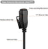 Walkie Talkie Earpiece Compatible with Motorola Single Wire Headphone Mic Earhook Headsets 2.5mm+3.5mm 2-Pin Two Way Radio Earpiece with PTT Black...
