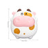 Electric Mini 2 Levels USB Rechargeable Fast Heating Cartoon Cow Night Light Heater (White)...