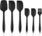 Silicone Spatula Set, 6 Piece Rubber Spatula Heat Resistant and Stainless Steel Core Spatulas for Cooking Utensils Large and Small Baking Kitchen ...