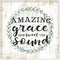 MRC Wood Products Amazing Grace How Sweet The Sound Rustic Wall Sign 12x12...