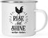 Andaz Press 11oz. Stainless Steel Hot Chocolate Campfire Coffee Mug, Rise And Shine Mother Cluckers, 1-Pack, Farm Chicken Barn Metal Enamel Campin...