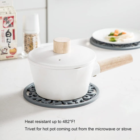 Extra Thick Silicone Trivet Mat for Hot Dishes, Hot Pots and Pans, Pot Holder, Hot Pad to Portect Your Table and Countertop, Kitchen Decor and Acc...