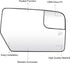 Right Passenger Side Mirror Glass Replacement Compatible with 2012 2013 2014 2015 2016 2017 Ford Expedition, 2012 2013 2014 Lincoln Navigator Rear...