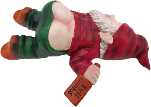 9.5'' Drunk Gnomes Outdoor Statues - Large Naughty Inappropriate Yard Sculptures Decorations Lawn Ornaments Decor, Funny Garden Housewarming Mothe...