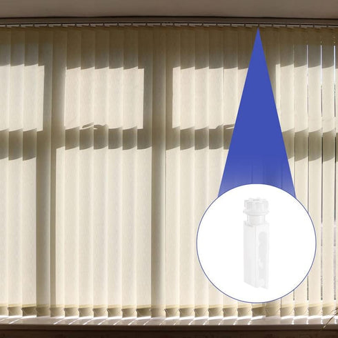 Vertical Blind Replacement Parts Repair Tabs White Stems for Window Carrier Vertical Blinds Curtain Accessories(12 Pieces)...