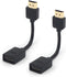VCE 2-Pack HDMI Male to Female Swivel Adapter HDMI Extension Gold Plated Converter for Google Chrome Cast, Roku Streaming Stick...
