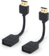 VCE 2-Pack HDMI Male to Female Swivel Adapter HDMI Extension Gold Plated Converter for Google Chrome Cast, Roku Streaming Stick...