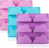 3 Pack Soap Moulds for Soap Making, FineGood Silicone Cloud Mold Soap Making Supplies Cake Baking Mould Silicone Muffin Trays for Pudding Cupcake...