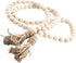 PINSUKO Natural Wood Bead Garland Set with Tassels, Farmhouse Beads, 57 Inches...