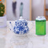 123Arts Teapot, Ceramic Tea Pot, Blue and White Teapot, Tea Pot for Home Office, 13 Oz...