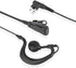 Walkie Talkie Earpiece Compatible with Motorola Single Wire Headphone Mic Earhook Headsets 2.5mm+3.5mm 2-Pin Two Way Radio Earpiece with PTT Black...