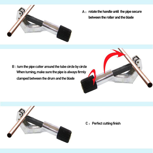 Tubing and Pipe Cutter 1/4 to 1-5/8 Inch with Extra Blade and Reamer for Cutting Aluminum/Plastic Tube/Copper/thin Stainless Steel/PVC/Brass pipe....