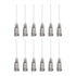 uxcell 20 Pcs 16G Plastic Dispensing Needles, 1" PTFE Glue Needle Tube Blunt Luer Lock Tips with PP Flexible Needle for Liquid Glue Gun, Grey...