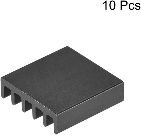 uxcell Electronics Cooler Heatsink for MOS GPU IC Chip Black 14 x 14 x 4 mm 10pcs...