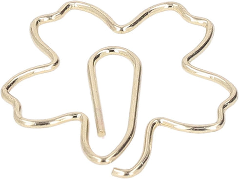 100pcs Gold Paper Clips, Office and School Supplies Office Supplies Flower Shaped Paper Clips Electroplating Cute Special Fun Paper Clips for Kids...