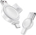 for Apple Watch Charger Portable, Magnetic Wireless iWatch Charger USB C & USB A Fast Charging Cordless Travel Charger Compatible with iWatch Ultr...
