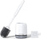 Lefree Silicone Toilet Brush and Holder,Bathroom Cleaner Brush Set,Non-Slip Handle Toilet Bowl Brush with TPR Soft Bristle,Wall Mounted/Floor Stan...