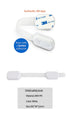 Child Safety Lock for Refrigerator, Cabinet, Drawer, Freezer & Door with 4 Extra Strong Adhesives - White by HavenHause (Pack of 8 White)...