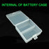 Fielect 100 x AA Battery Storage Case Holder Organizer Box Transparent...